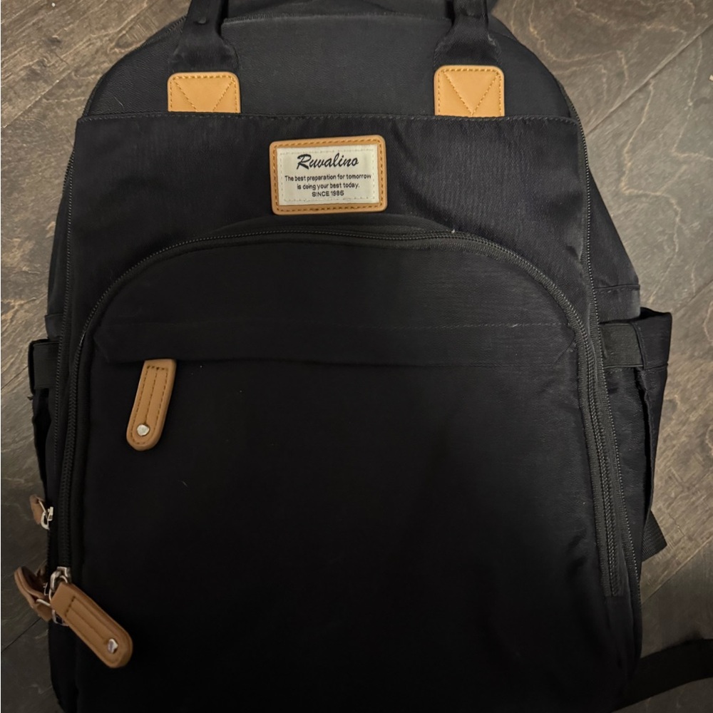 Black diaper bag